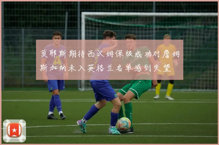 莫耶斯期待西汉姆保级成功对詹姆斯加纳未入英格兰名单感到失望